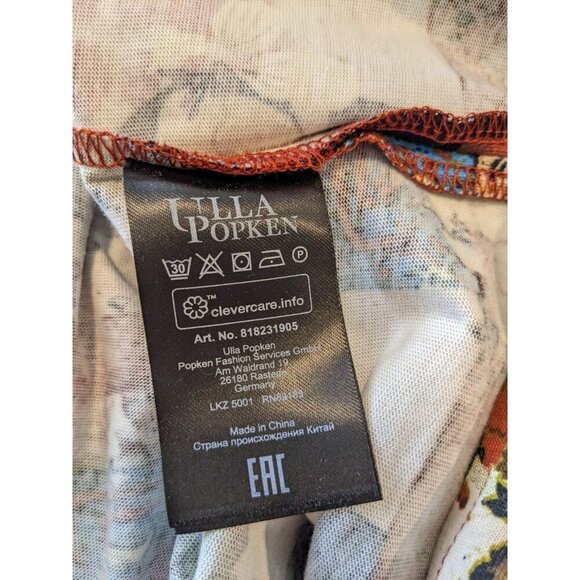 Ulla Popken New With Tags Plus 20/22 Tunic Unique Fall Tone Print 3/4 Sleeve - Picture 10 of 11